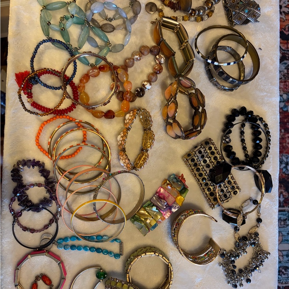 Huge bracelet lot- 52 pieces!